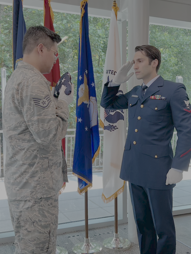 Saluting the Flag